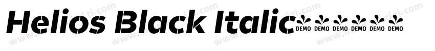 Helios Black Italic字体转换